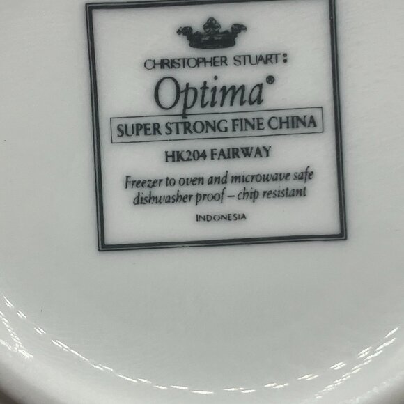 Vintage 90’s Set of 4 Christopher Stuart Fairway Cappuccino Mugs Optima HK 204 - Picture 11 of 12